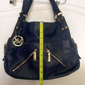 Navy Blue - SOFT Leather - Michael Kors Purse